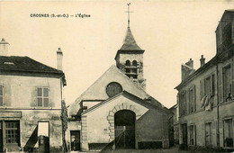 Crosne * Crosnes * Place Et Vue Sur L'église Du Village - Crosnes (Crosne)