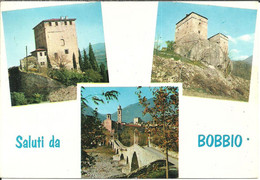 Bobbio (Piacenza) Vedute: Ponte Gobbo E Vecchie Fortificazioni (Castello) - Piacenza