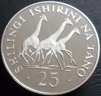Tanzania - 25 Shilingi 1974 - Conservazione Della Natura - KM# 7a - Tanzanía