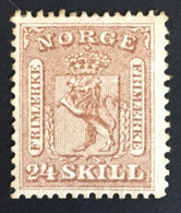 1863 - Norvegia - Norway - 24 Skill - A2 - Nuovi