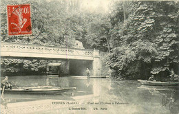 Yerres * Le Pont Sur L'yerres à L'abreuvoir * Pêcheur Pêche à La Ligne - Yerres