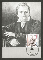 BRD 1997  Mi.Nr. 1962 , 200. Geburtstag Von Heinrich Heine - Maximum Card - Erstausgabetag Berlin Zentrum 06.11.1997 - 1981-2000