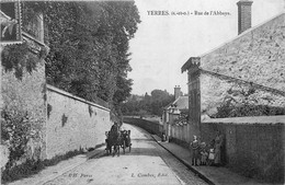 Yerres * La Rue De L'abbaye * Attelage * Villageois - Yerres