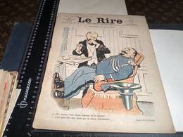 1 Page Journal Le  Rire 1907 Dessin Abel Faivre Le Gendarme Est Sans Pitié Les Potins De Paris - Dessins