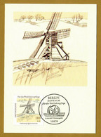 BRD 1997  Mi.Nr. 1951 , Wasser- Und Windmühlen In Deutschland - Maximum Card - Erstausgabe Berlin Zentrum 9.10.1997 - 1981-2000