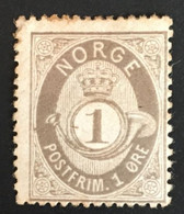 1877/79 - Norvegia - Norway - 1 - Post Horn - A2 - Nuovi