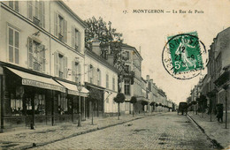 Montgeron * La Rue De Paris * Commerce Magasin Papeterie Lingerie Mode - Montgeron
