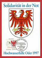 BRD 1997  Mi.Nr. 1941 , Hochwasserhilfe Brandenburg - Maximum Card - Erstausgabe Berlin Zentrum 19.08.1997 - 1981-2000