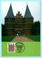 BRD 1997  Mi.Nr. 1938 A , Holstentor Lübeck / Sehenswürdigkeiten (XXI) - Maximum Card - Erstausgabe Berlin  28.08.1997 - 1981-2000