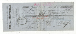 Lettre De Change, 1886, S. A. Des Faïenceries Creil Et Montereau, PARIS,  2 Scans, Frais Fr 1.75 E - Cambiali