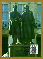 BRD 1997  Mi.Nr. 1934 A , Goethe-Schiller-Denkmal Weimar / Sehenswürdigkeit - Maximum Card - Erstausgabe Bonn 28.08.1997 - 1981-2000