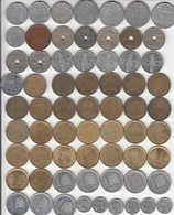 SPAIN - LOT A - 160  DIFFERENT COINS FROM  5 CENTIMOS 1940 UP TO 5 PESETAS 2001 (TABLE),  LM1.26 -  Colecciones
