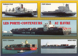 Bâteaux - Marine Marchande - Porte-Conteneurs Internationaux - Le Havre - Tankers