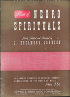 RARE Recueil De Partitions USA ( Musique & Paroles )  Radio City Edition Album NEGRO SPIRITUALS Rosamond Johson - Zang (solo)