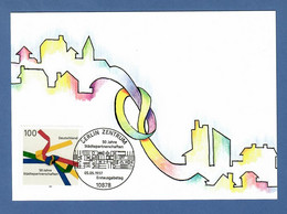 BRD 1997  Mi.Nr. 1917 , 50 Jahre Städtepartnerschaften - Maximum Card - Erstausgabe Berlin Zentrum 05.05.1997 - 1981-2000