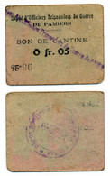 1914-1918 // Bon De Prisonnier De Guerre // PAMIERS (Ariège 09) // Cinq Centimes - Notgeld