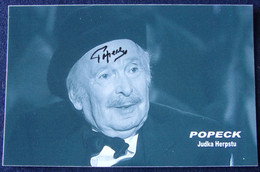 Artiste - POPECK - Signé / Hand Signed / Dédicace Authentique / Autographe - Cabarets