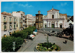 TORRE   DEL   GRECO      PIAZZA  S.  CROCE   E  BASILICA  PONTIFICIA         (VIAGGIATA) - Torre Del Greco