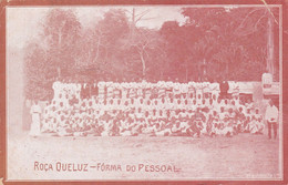 POSTCARD PORTUGAL - AFRICA - SÃO TOME AND PRINCIPE - OLD PORTUGUESE COLONY - ROÇA QUELUZ - FORMA DO PESSOAL - Sao Tome Et Principe