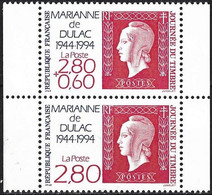 France 1994 - Mi S 138 - YT P2864A ( Stamp Day : Centenary  Marianne Of Dulac ) MNH** + Label - Neufs