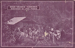 POSTCARD PORTUGAL - AFRICA - SÃO TOME AND PRINCIPE - OLD PORTUGUESE COLONY - ROÇA AÇORIANA - RAILWAY CONSTRUCTION - Sao Tome And Principe