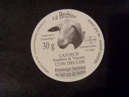 18784- Etiquette De Fromage "Le Brebise" (Aveyron) Avec Tête De Brebis - Cheese