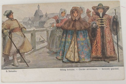 OLD POSTCARD RUSSIA Illustrators - Signed > Solomko, S.  STRENG BEWACHT SEVERELY GUARDED    AK - Solomko, S.