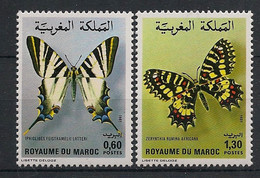 MAROC - 1981 -  N°Yv. 894 à 895 - Papillon / Butterfly - Neuf Luxe ** / MNH / Postfrisch - Butterflies