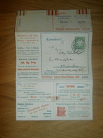 Kartenbrief , 1908 , München , Mit Viel Reklame , Werbung , Fahrräder , Detektiv , Schreibwaren , Brief !!! - Muenchen