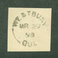 RARE Oblitération De WESTBURY 1898  Que RARE Cancel; Sur Papier / On Paper (8211) - Altri & Non Classificati