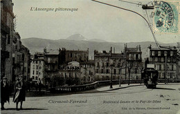Clermont Ferrand * 1906 * Le Tramway Tram * Boulevard Desaix Et Le Puy De Dôme - Clermont Ferrand
