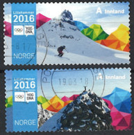 Norwegen Norway 2016. Mi.Nr. 1901-1902, Used O - Used Stamps