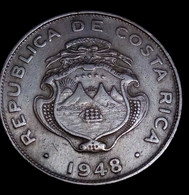 Costa Rica, 25 Centimos, 1948, KM:175 , AUNC , Agouz - Costa Rica