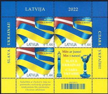 Latvia.2022.Russian Invasion Of Ukraine.m/s ** . - Postzegels