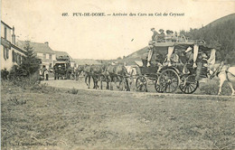 Puy De Dôme * 1908 * Arrivée Des Cars Au Col De Ceyssat * Diligence Malle Poste Courrier - Sonstige & Ohne Zuordnung