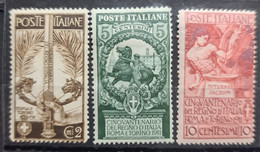 ITALY / ITALIA 1911 - MLH - Sc# 119-121 - Neufs