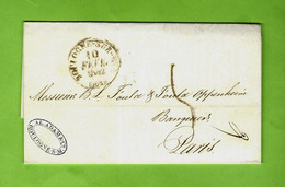 1842 JUDAICA FOULD OPPENHEIM à Paris LETTRE BANQUE BANQUIERS ADAM BOULOGNE BANQUE AYANT FAIT  FAILLITE - Otros & Sin Clasificación