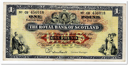 THE ROYAL BANK OF SCOTLAND,1 POUND,1967,P.325b,VF-XF - 5 Pounds