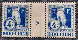 Indochine 1908 Taxe 6 Millesime 1908 (*) TB Cote 25€ - Segnatasse