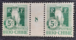 Indochine 1908 Taxe 7 Millesime 1908  (*) TB Cote 18€ - Strafport