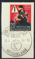 BRD 162 O Briefstück Sonderstempel Hannovermesse 26.4.54 - Gebruikt