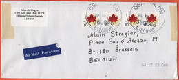 CANADA - 2004 - 4 X 80 Maple Leaf - Viaggiata Da Oshawa Per Brussels, Belgium - Storia Postale