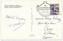 AUTRICHE - CPM - Oblit Temporaire "VI Europaiischer Gemeindetag - Wien 101 - 28/4/1962" - Brieven En Documenten