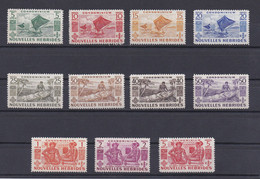 NOUVELLES HEBRIDES 1957 TIMBRES N°175/85 NEUFS** SERIE COURANTE - Nuovi