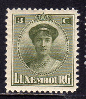 LUXEMBOURG LUSSEMBURGO 1921 1926 GRAND DUCHESS CHARLOTTE CENT. 3c MLH - 1921-27 Charlotte Front Side