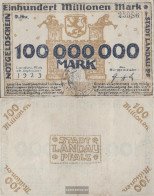 Landau Inflationsgeld City Landau Used (III) 1923 100 Million Mark - 100 Mio. Mark