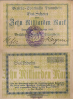 Traunstein Inflationsgeld Sparkassa Traunstein Used (III) 1923 10 Billion Mark - 10 Mrd. Mark
