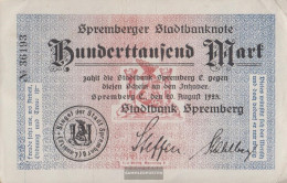 Spremberg (Lower) Inflationsgeld City Spremberg Used (III) 1923 100.000 Mark - 100000 Mark