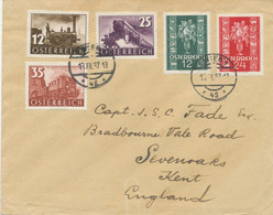 AUSTRIA 1937, 100 Years Of Austrian Railways And Postage Stamps For Congratulatory Correspondence On Very Fine Cover - Trains