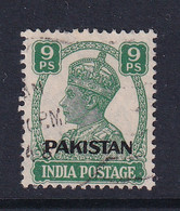 Pakistan: 1947   KGVI 'Pakistan' OVPT    SG3    9p     Used - Pakistan